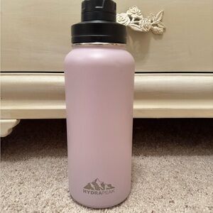 Pink Insulated Bottle with Black Lid